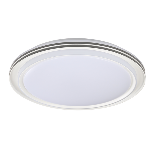 Plafón Yunke fabricado en metal color blanco/gris con LED regulable