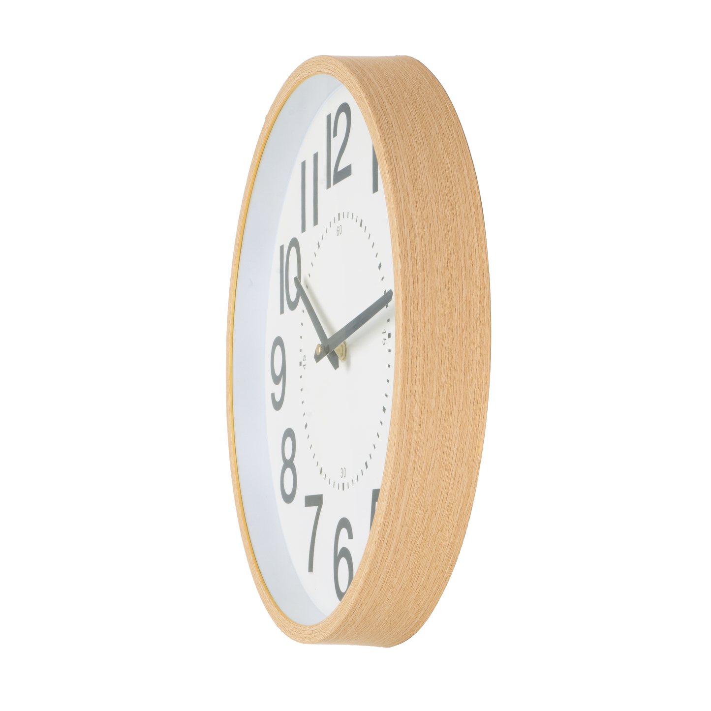 Reloj de pared con movimiento continuo, silencioso y preciso, perfecto para dormitorio