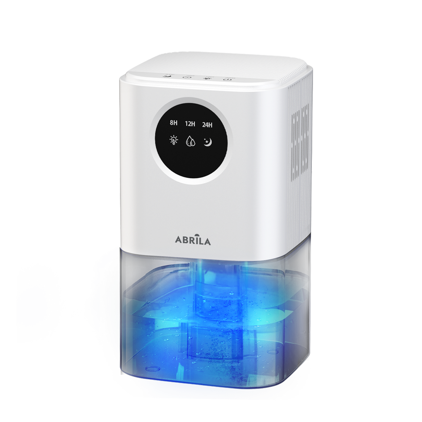 Deshumidificador con luz RGB, temporizador y sistema anticongelación para el hogar