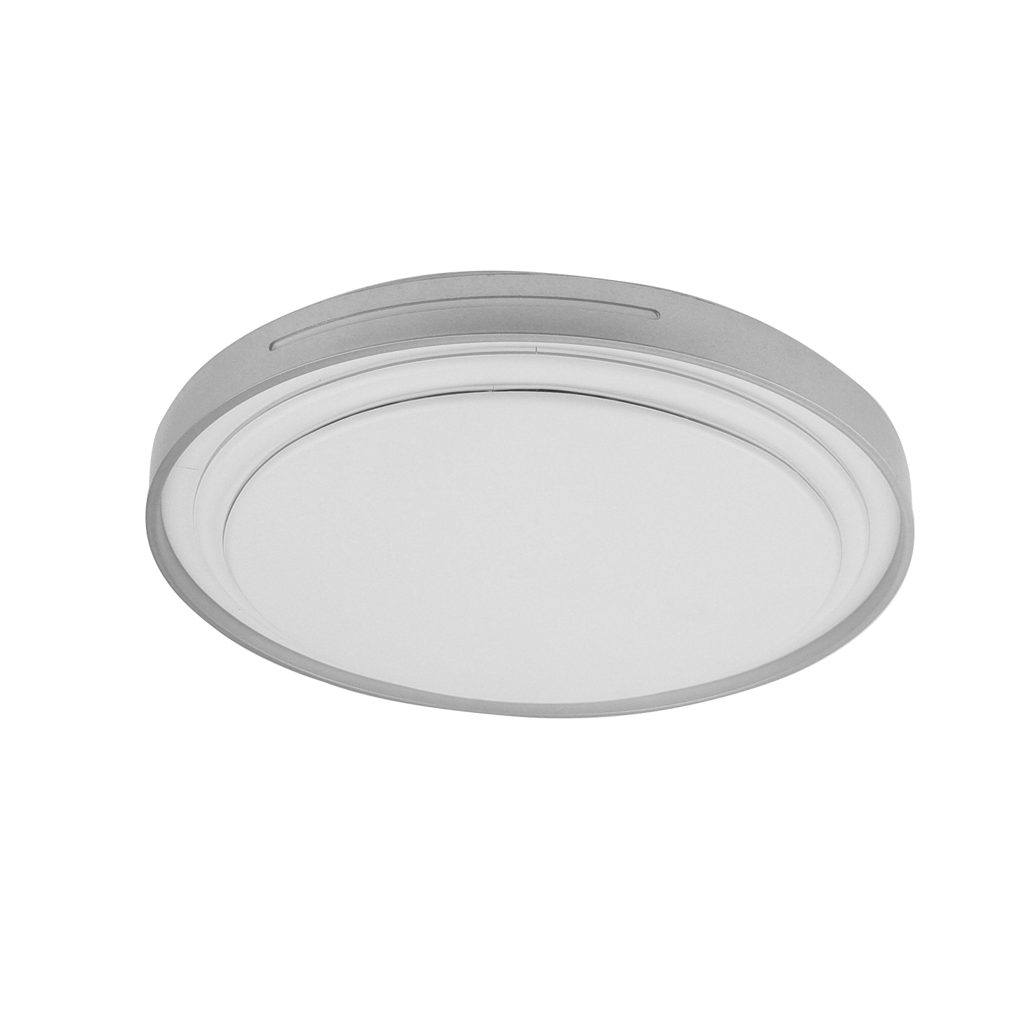 Plafón Argus fabricado en Metal color Blanco y Plata