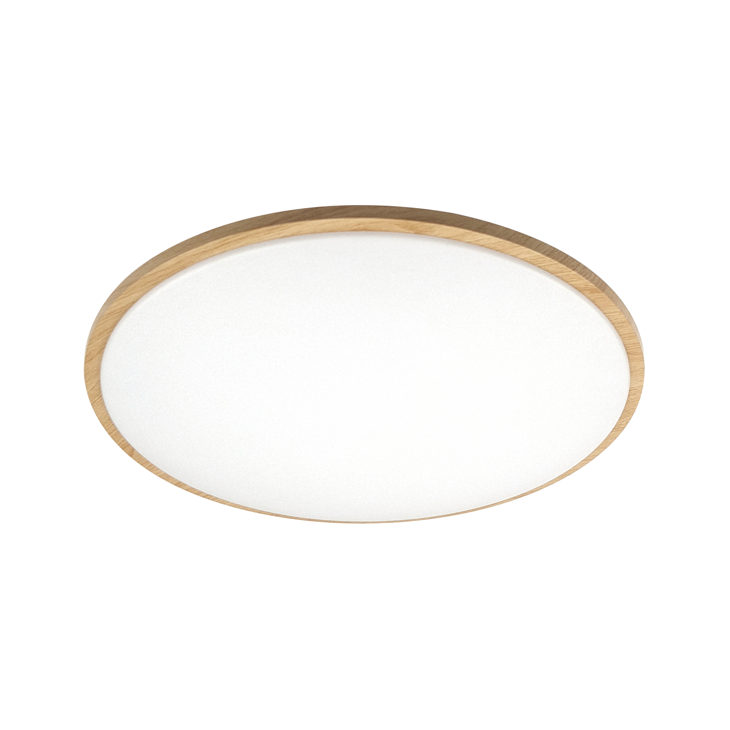 Plafón Eglon fabricado en metal y policarbonato color blanco y madera