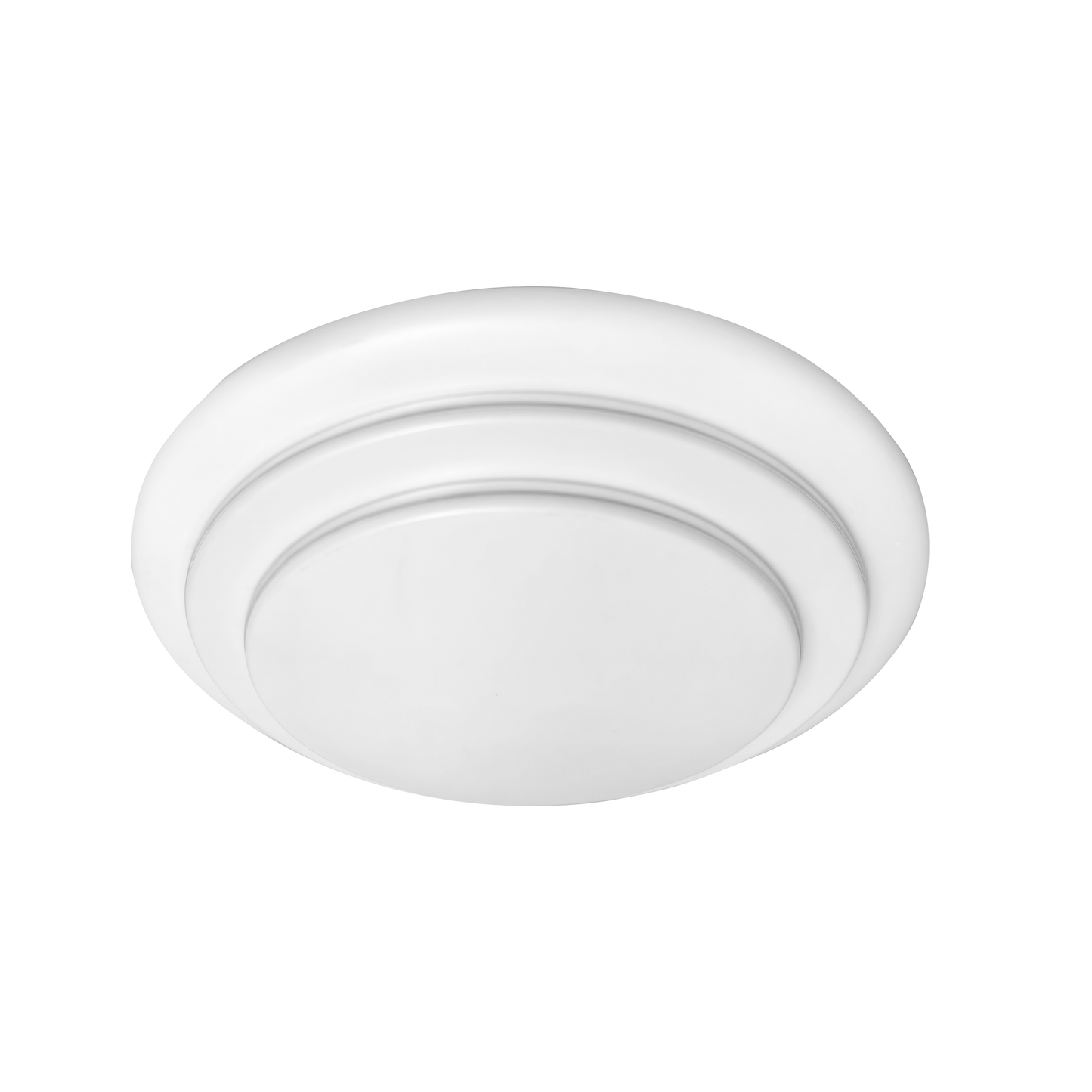 Plafón Tabasco fabricado en Metal color Blanco con difusor de Policarbonato