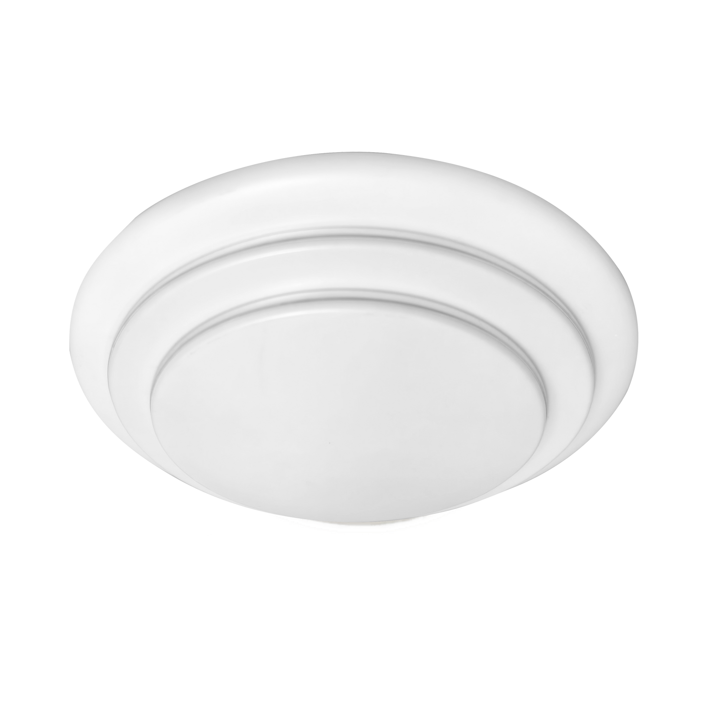 Plafón Tabasco fabricado en metal color blanco, luz LED 6500K para interiores