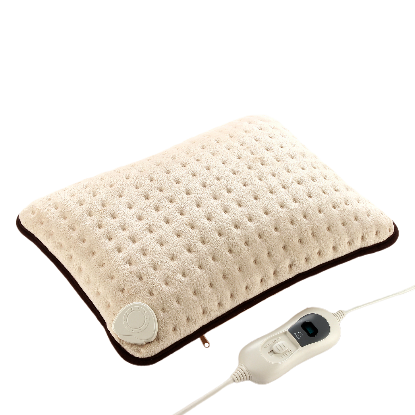 Almohada Jarilla fabricada en Poliéster color Beige/Marrón para calefacción textil