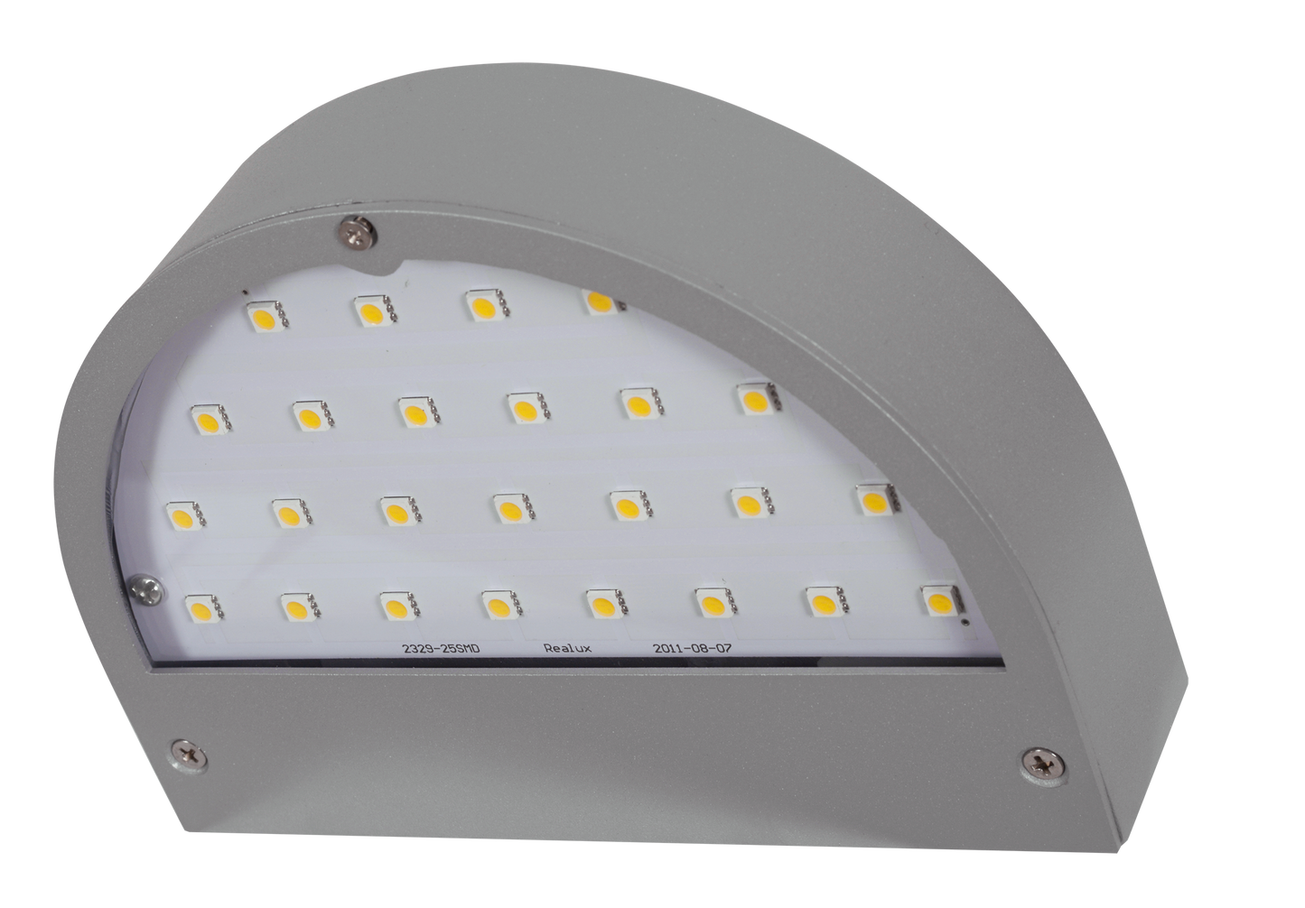 Aplique JUBA fabricado en metal color gris, luz 4000K ideal para exterior