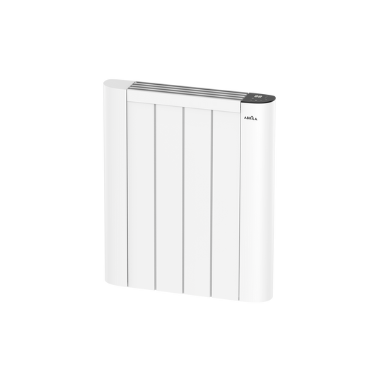 Emisor térmico fabricado en metal, cerámica y aluminio color blanco