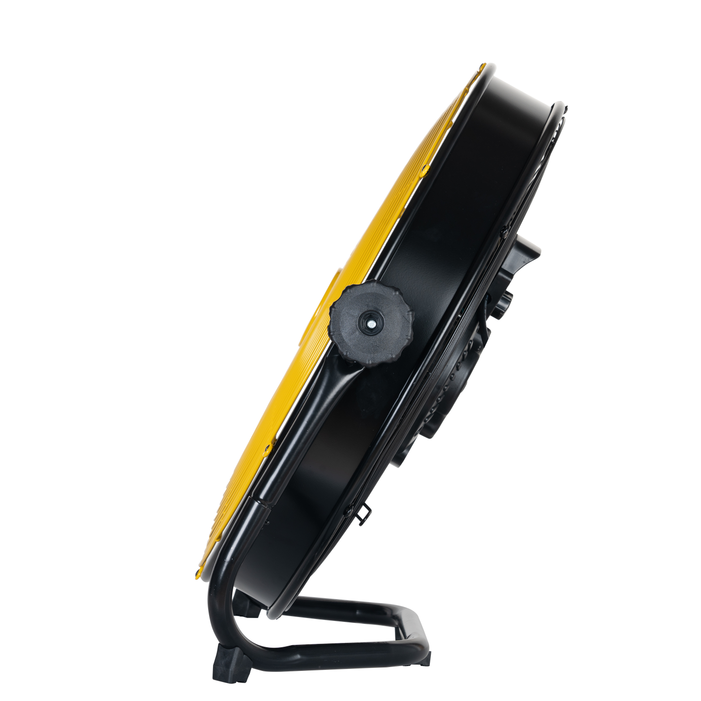 Ventilador industrial Mapache negro y amarillo, perfecto para tu negocio