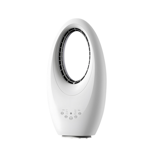 Ventilador Arevalo fabricado en metal y ABS color blanco