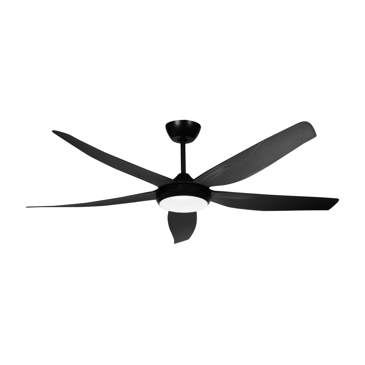 Ventilador Altea fabricado en Metal color Negro con luz LED