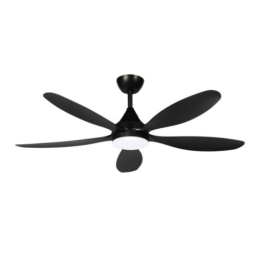 Ventilador Tobarra fabricado en Metal color Negro con aspas de ABS, ideal para interior