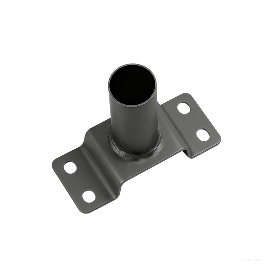 Detalle lateral del soporte de pared Fabrilamp para farola exterior