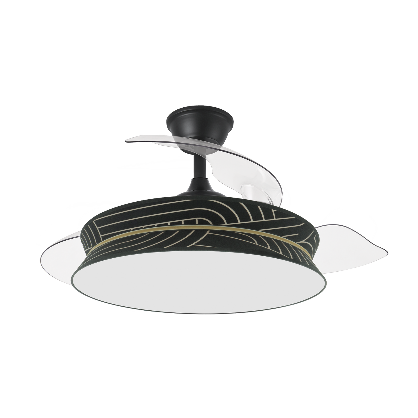 Elegante ventilador con luz ideal para salón o dormitorio