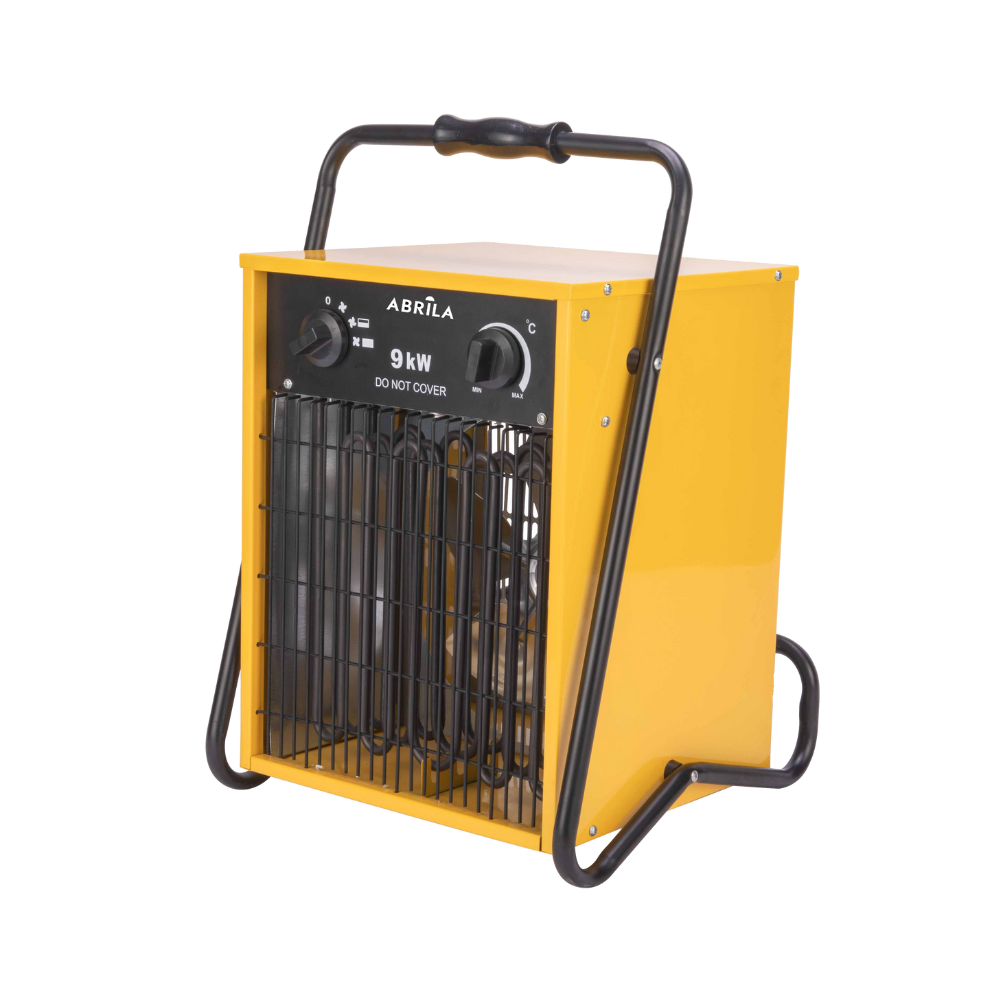 Termoventilador Industrial COPAN 9000W Fabrilamp Amarillo con asa de transporte