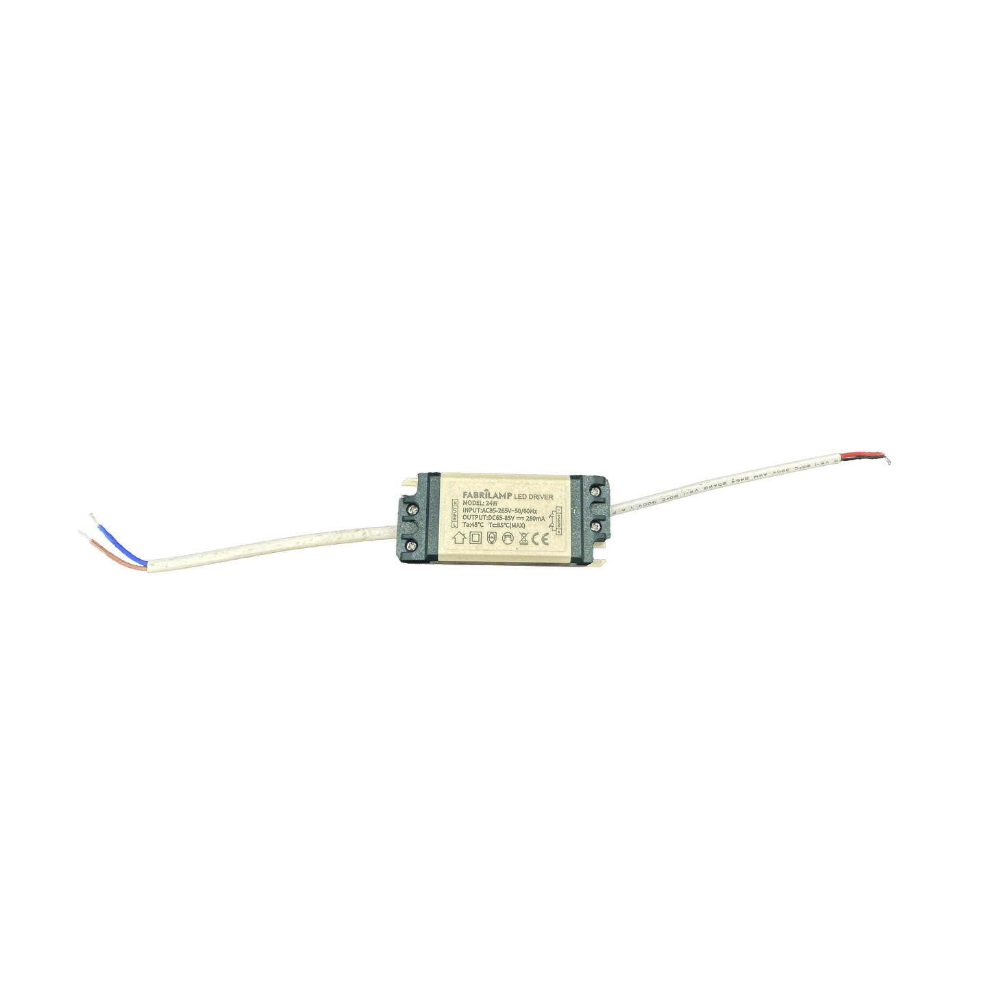 Driver LED fabricado en Policarbonato blanco para recambio de downlight
