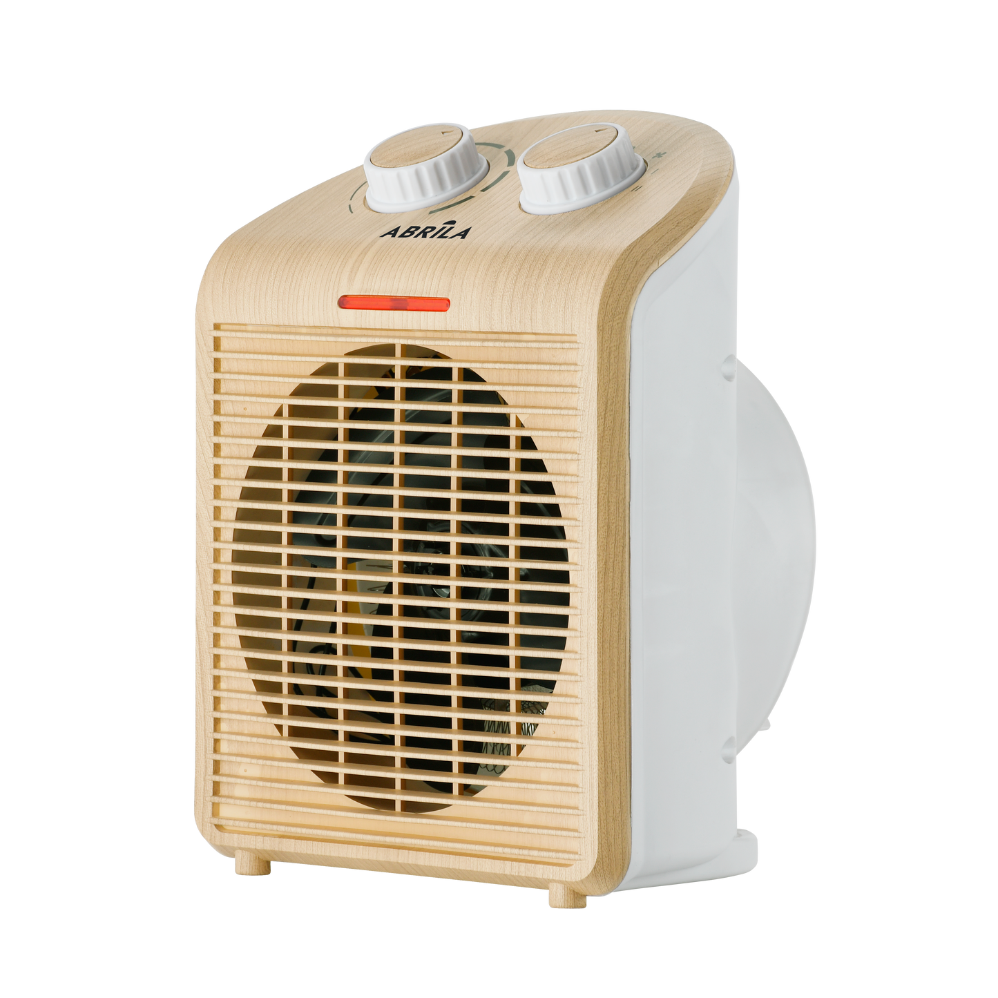 Termoventilador FERRY de Fabrilamp, detalle de controles y rejilla de salida de aire