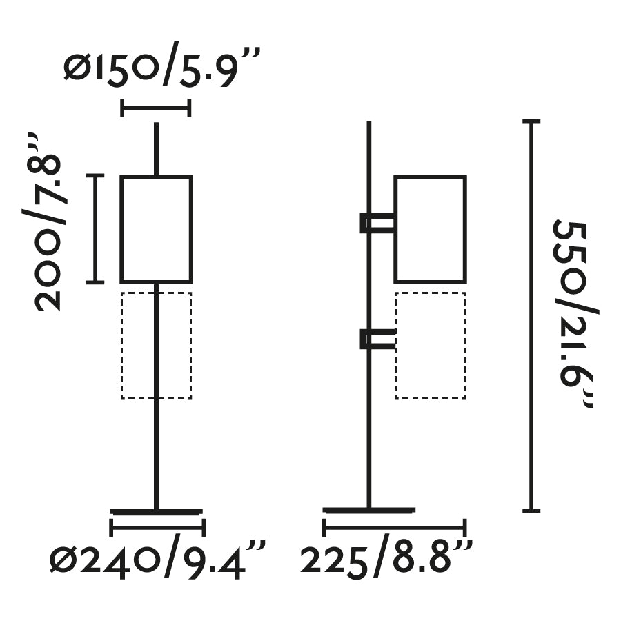 Lámpara de mesa con tecnología LED y protección IP20, diseño contemporáneo