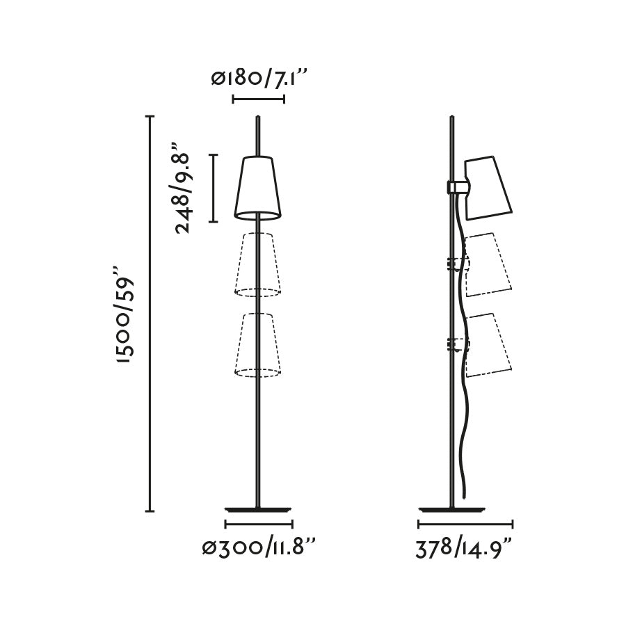 Lámpara de pie con tecnología LED ideal para iluminación residencial