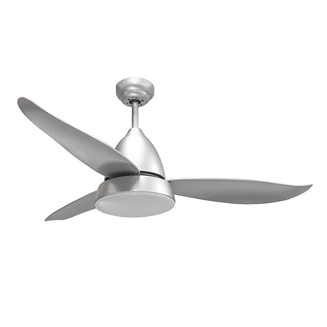 Ventilador DC MARINO , 3 aspas, 16W LED 4000K, Al.45xD.122cm - Plata | Interlusa · Ref. 200594810B