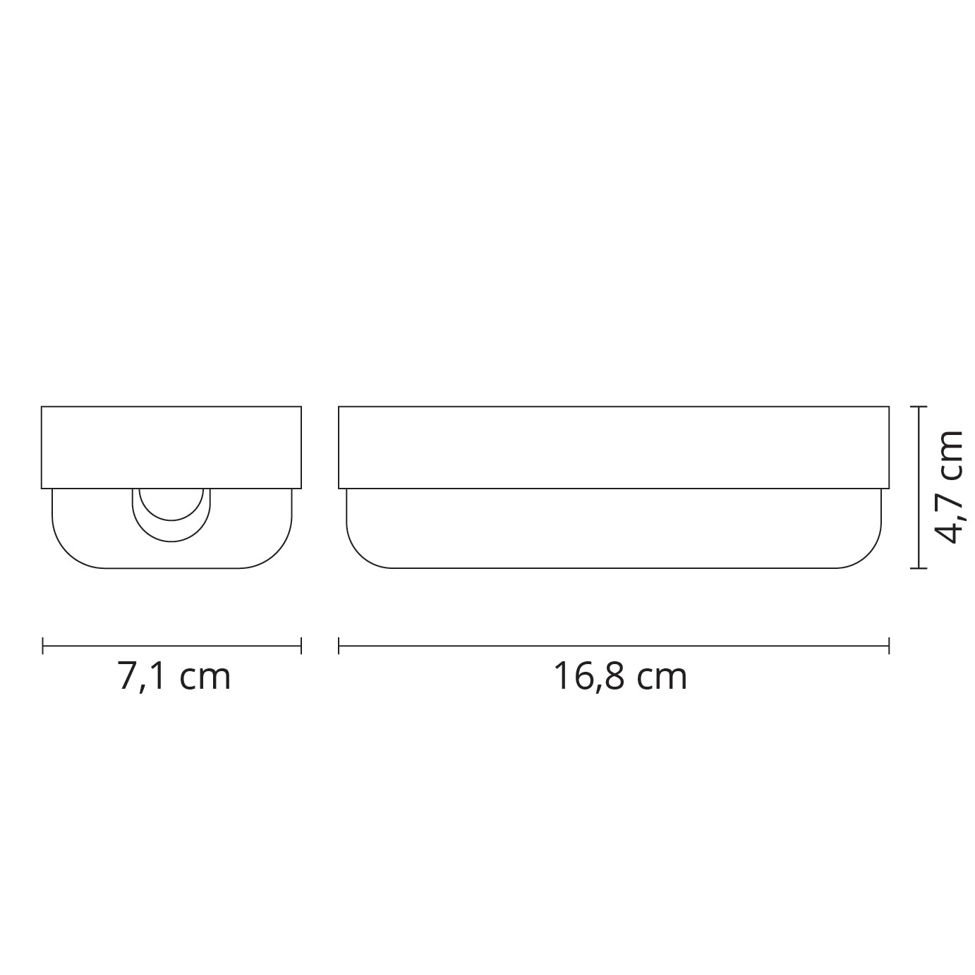 Aplique LED SURF ECOVISION con protección IP65 contra agua y polvo