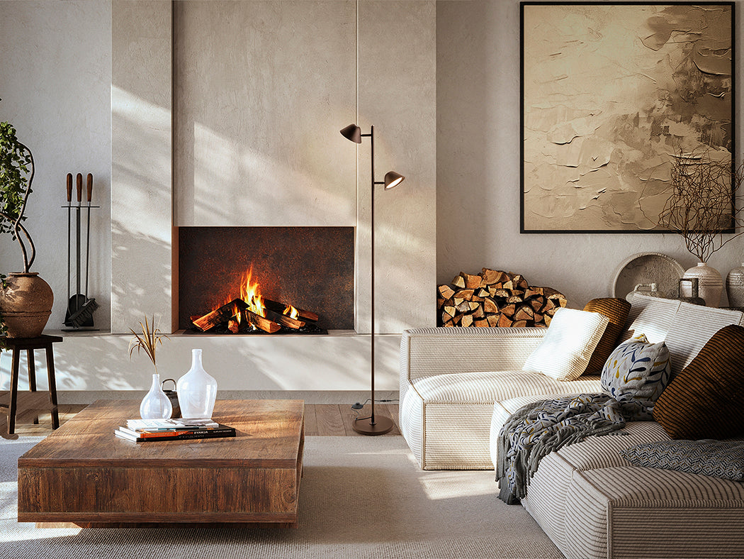 Taros 2L Dark Bronze Floor Lamp | Schuller | 215626