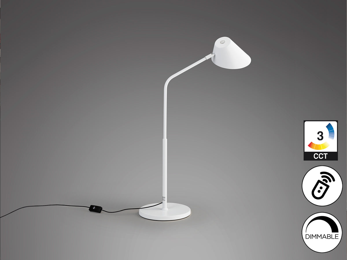 Lámpara de Sobremesa LED Esino 12W Blanco Mate Schuller en ambiente decorado | Schuller