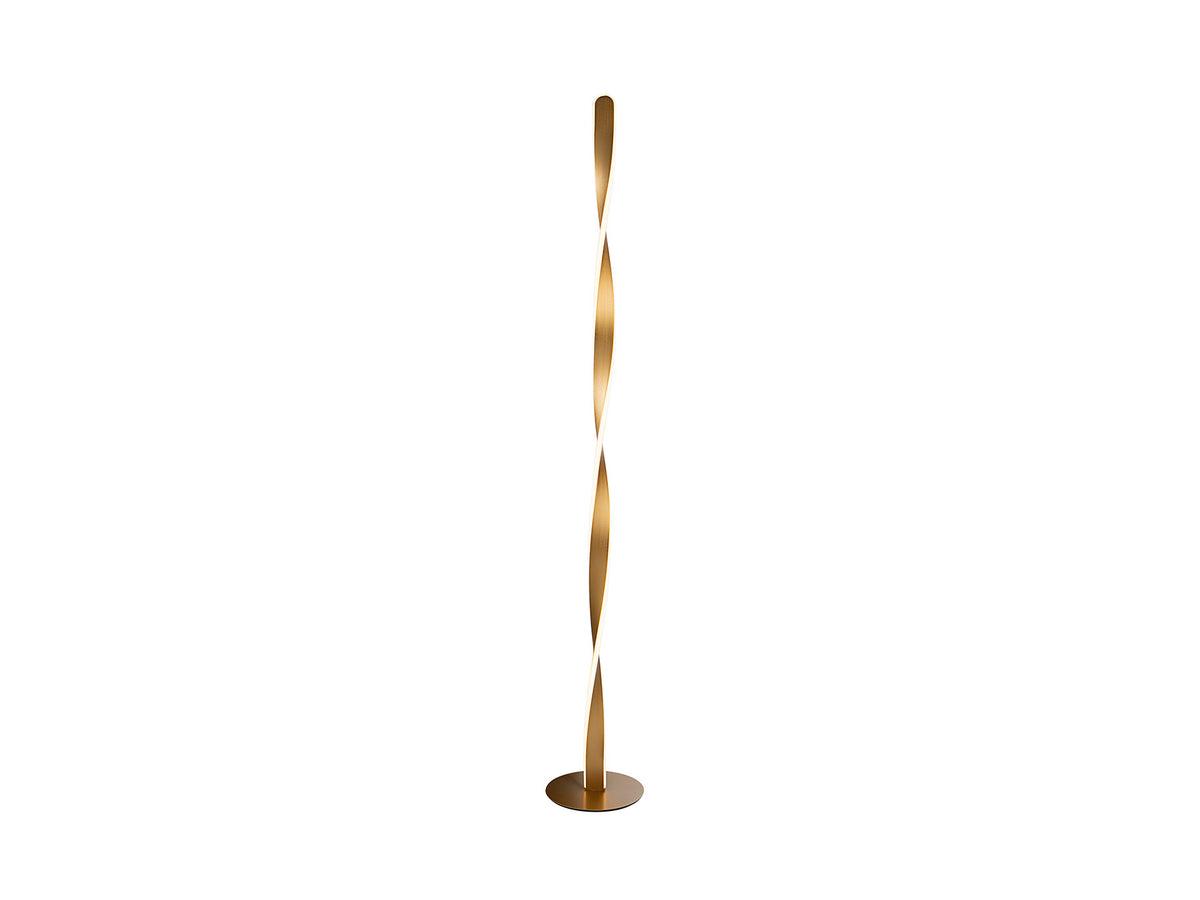 Lámpara de Pie LED Twist 40W Mate Schuller - Oro | Schuller