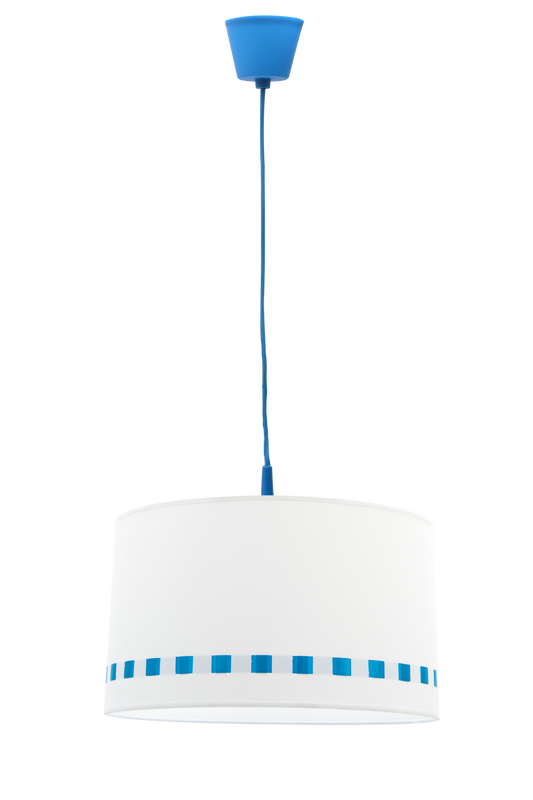 Colgante Lacito Azul para habitación infantil, Fabrilamp, luzguru.com
