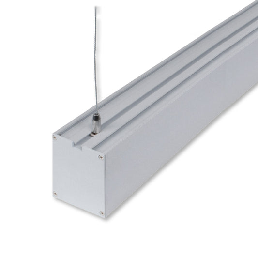 Barra Colgante LED Linex B2 60 cm 20W Aluminio TechTouch Interlusa instalada en ambiente decorativo de salón o dormitorio | Interlusa