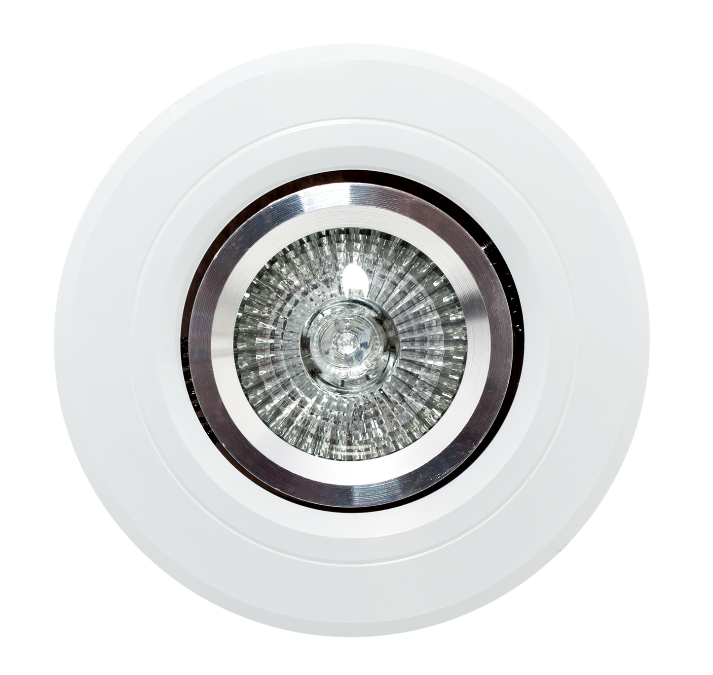 Empotrable Andros fabricado en aluminio color blanco, ideal para luz dirigida orientable