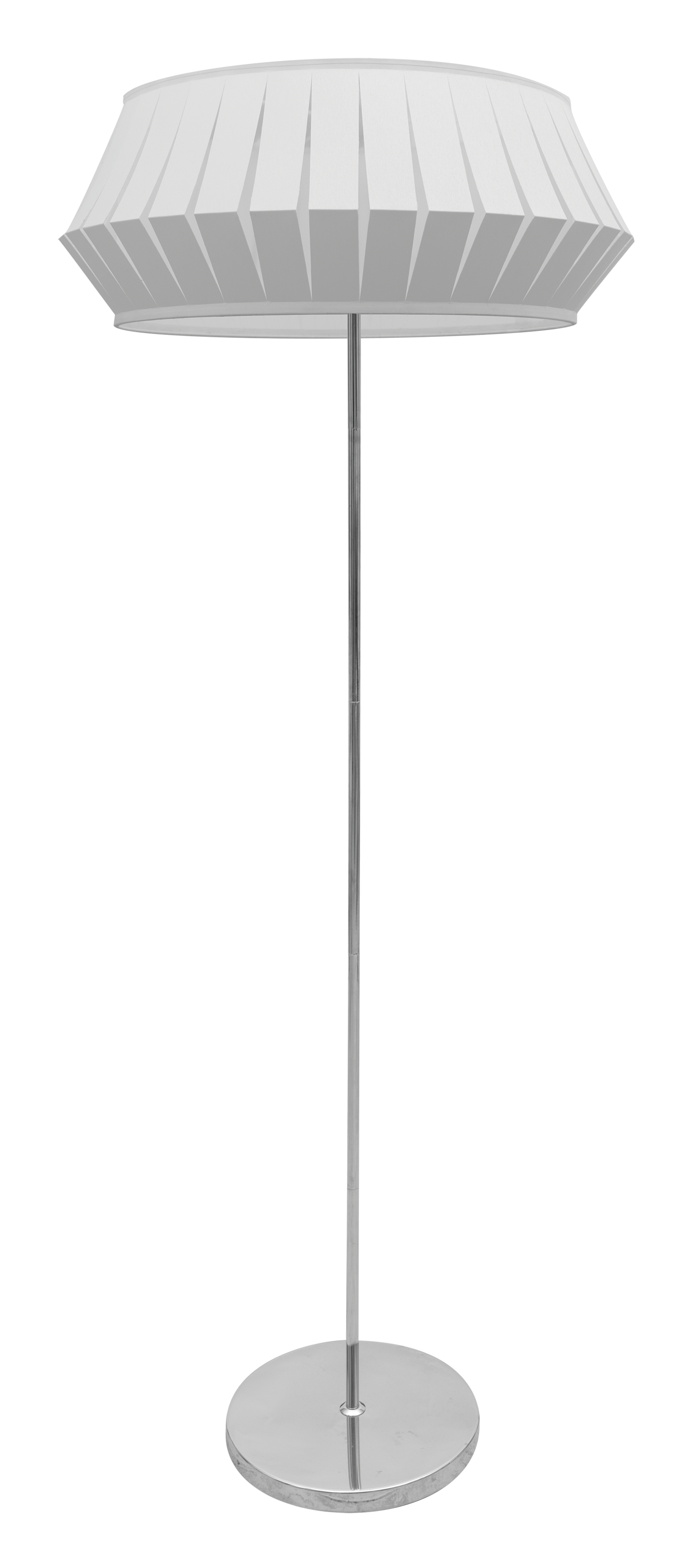 Pie de salón espiral Fabrilamp / Abrila fabricado en blanco, ideal para iluminar tu salón