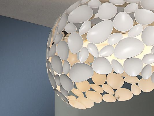 Plafón de Techo Narisa 5 Luces Ø47 cm Blanco Mate Schuller en ambiente decorado | Schuller