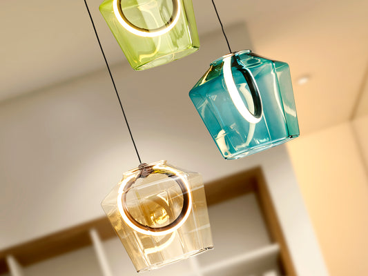 Lámpara Colgante Ingrid 3 Luces LED Bronce Oscuro Schuller en ambiente decorado | Schuller