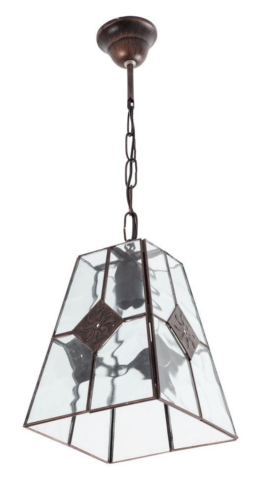 Lámpara Estepa fabricada en metal color cobre, ideal para salón