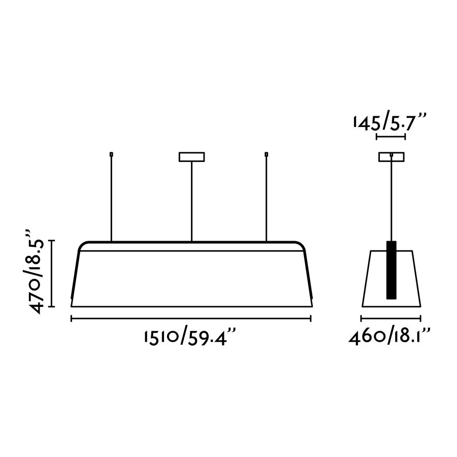 Lámpara colgante LED E27 para iluminación homogénea