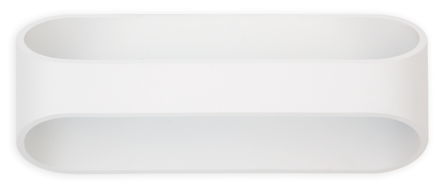Aplique fabricado en Aluminio color Blanco para luz ambiental