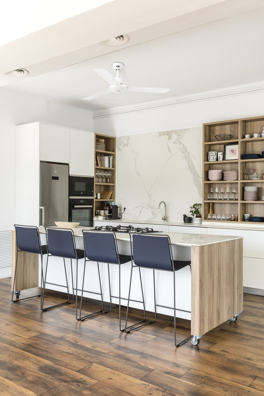 Ventilador ECO INDUS M fabricado en Acero color Blanco para ventilación