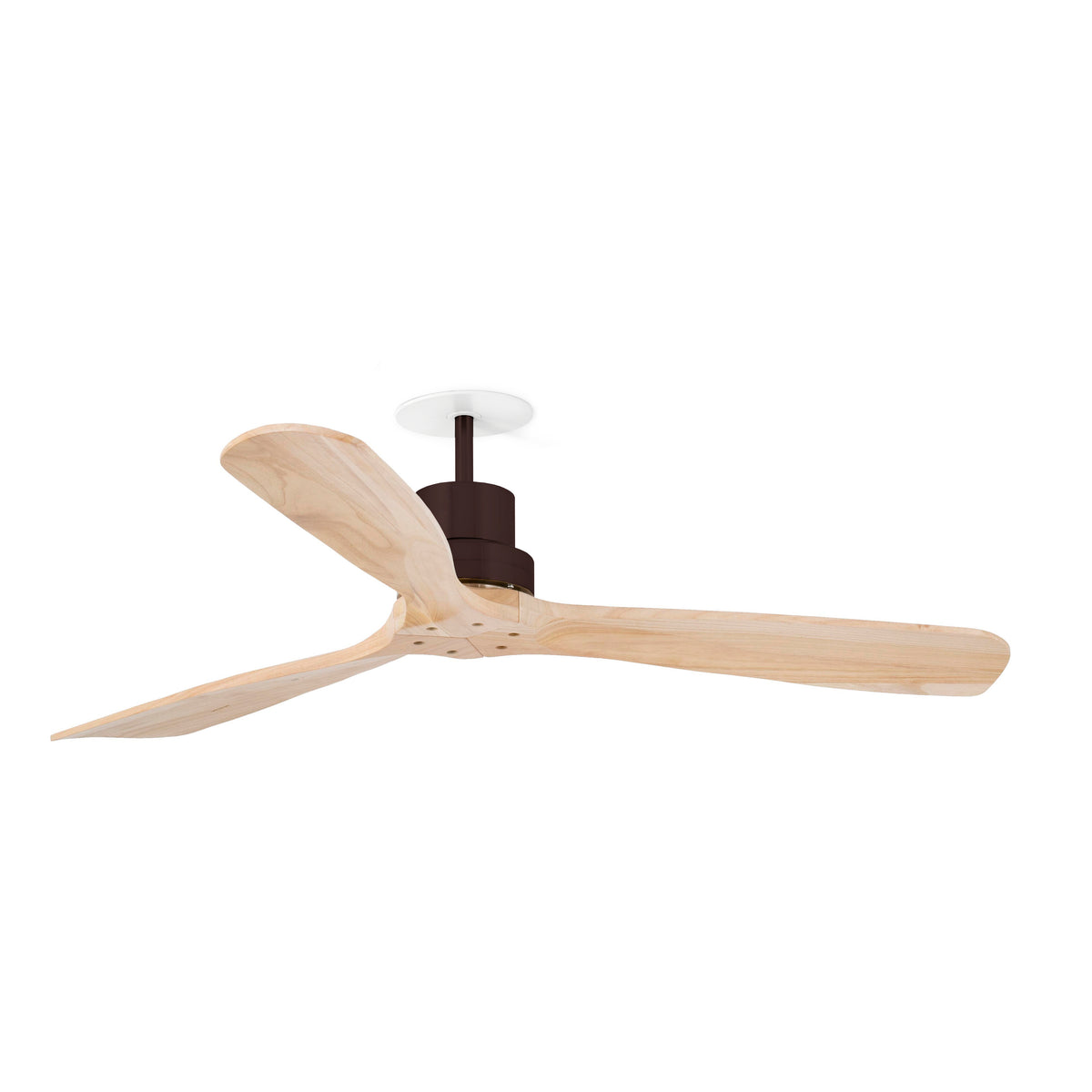 Ventilador de Techo Empotrado Lantau L 132 cm FARO - Marrón/Pino, Sin luz, 0-10V | FARO