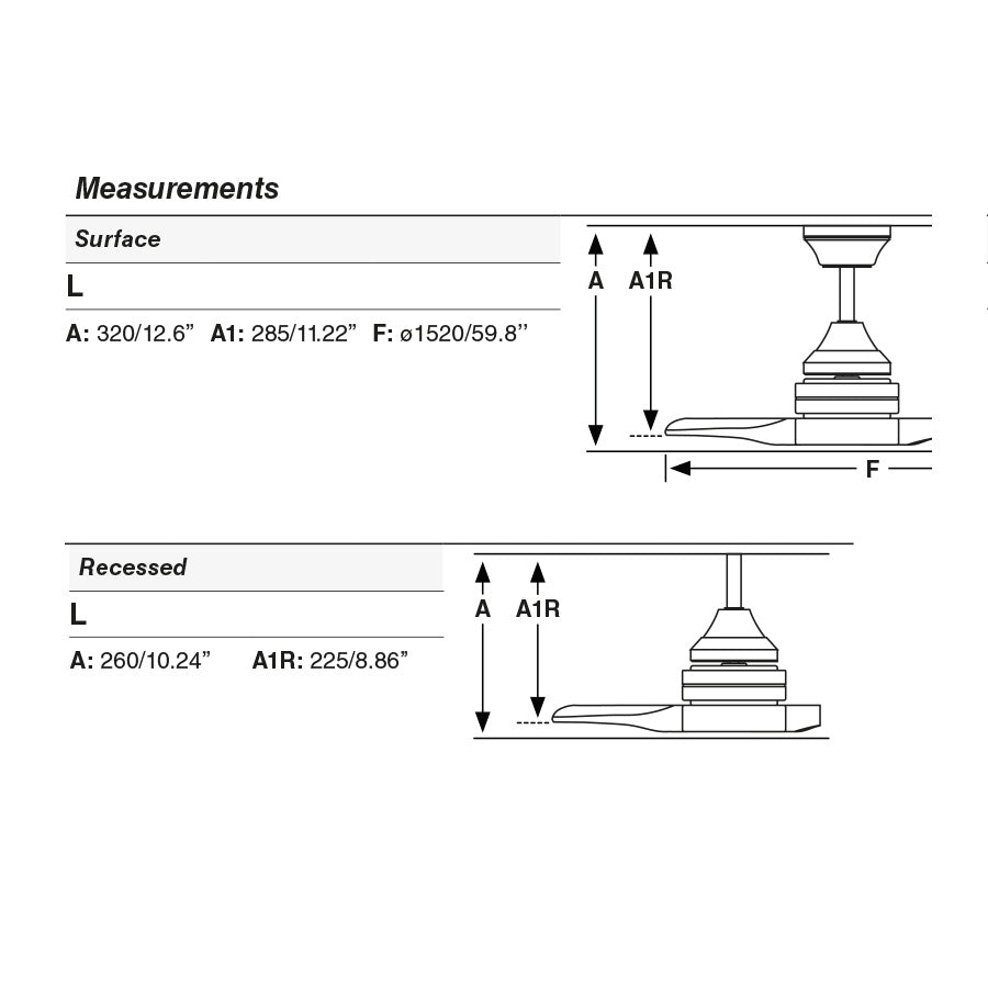 Ventilador de techo con motor DC y 6 velocidades para bajo consumo