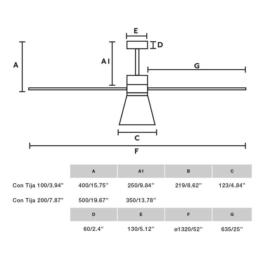 Ventilador de techo FARO Amelia L Cone LED blanco TUYA (33760WT-22) - Diseño moderno y silencioso con luz LED integrada, control inteligente Tuya y 6 velocidades. Luzgurú.