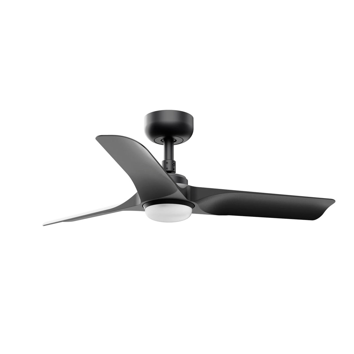 Ventilador de Techo Hey S 90 cm FARO - Negro, LED 10W 2700/3000/4000K, Mando + Tuya (app y voz) | FARO