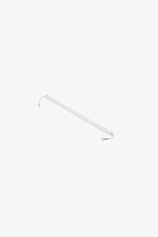 Tija de extensión para ventilador Andros fabricada en acero color blanco