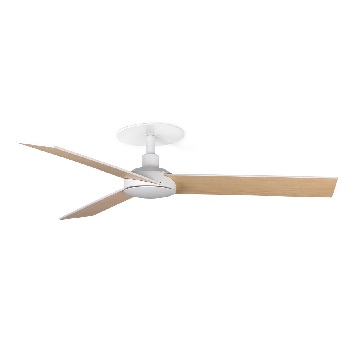 Ventilador de Techo Empotrado Rudder S 106 cm FARO - Blanco/Fresno, Sin luz, 0-10V | FARO