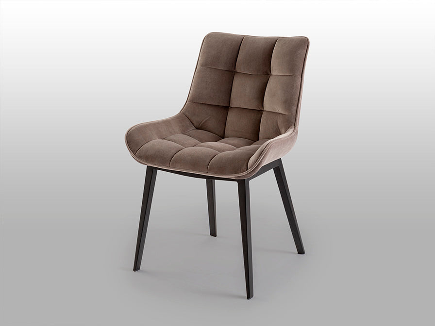 Silla Tapizada Negro/Piedra Devany Schuller