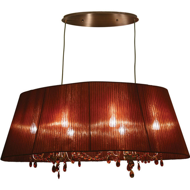 OLÍMPIA Lámpara de Techo Marrón Cobre LUMIT - Ref. 3622*3+3 COB*CA