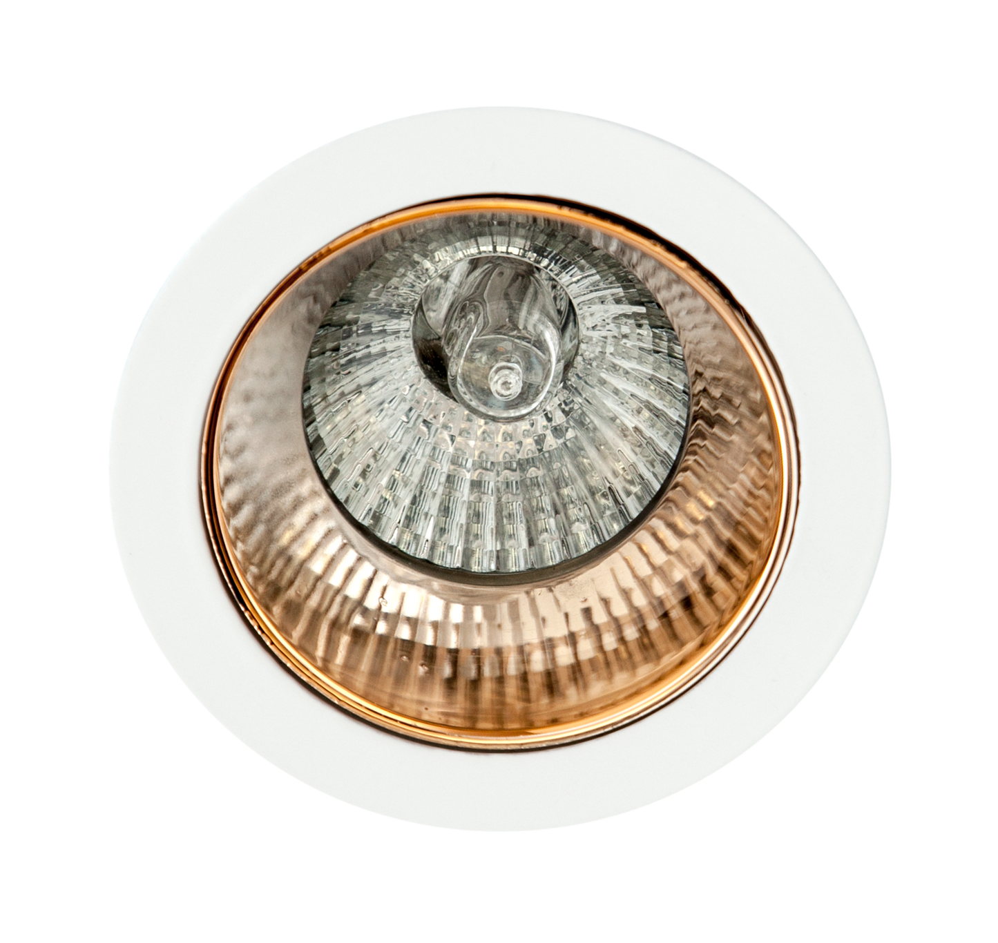 Empotrable Alfabeto fabricado en Aluminio color Oro/blanco para bombilla GU10