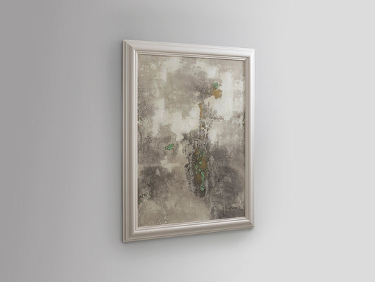 Pintura Decorativa Enmarcada Matiz 97x127 cm Acrílico Blanco Schuller en ambiente decorado | Schuller
