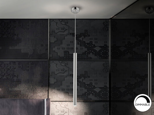 Lámpara Colgante LED Varas 5W Cromo Opal Schuller en ambiente decorado | Schuller