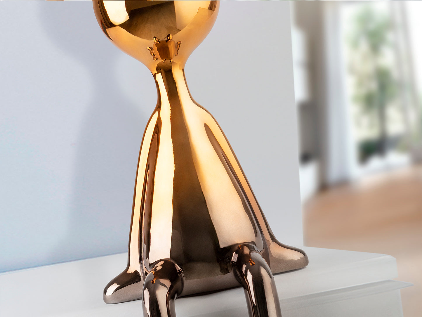 Figura Decorativa Sit Down Gris/Naranja - Schuller - 254236 - Vista 6