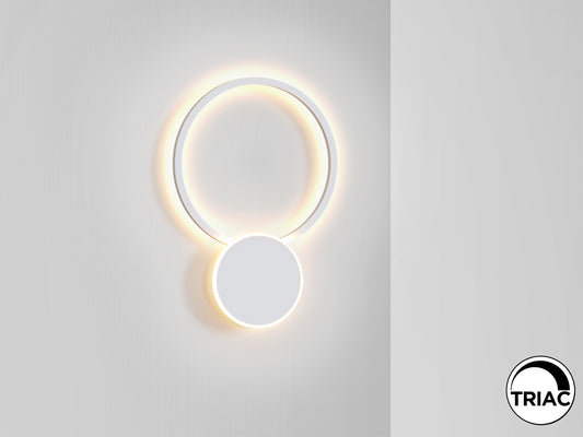 Aplique de Pared LED Omnio 37W Blanco Mate Dimable Schuller en ambiente decorado | Schuller