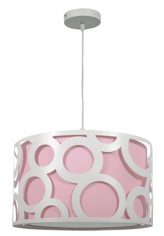 Colgante Orlando Rosa/Blanco de Fabrilamp, diseño moderno y elegante para tu hogar. Disponible en luzguru.com